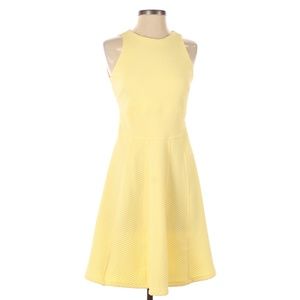 Cato Sleeveless Dress XS Yellow, Back Cutout Summer Spring Sunday Church Wedding